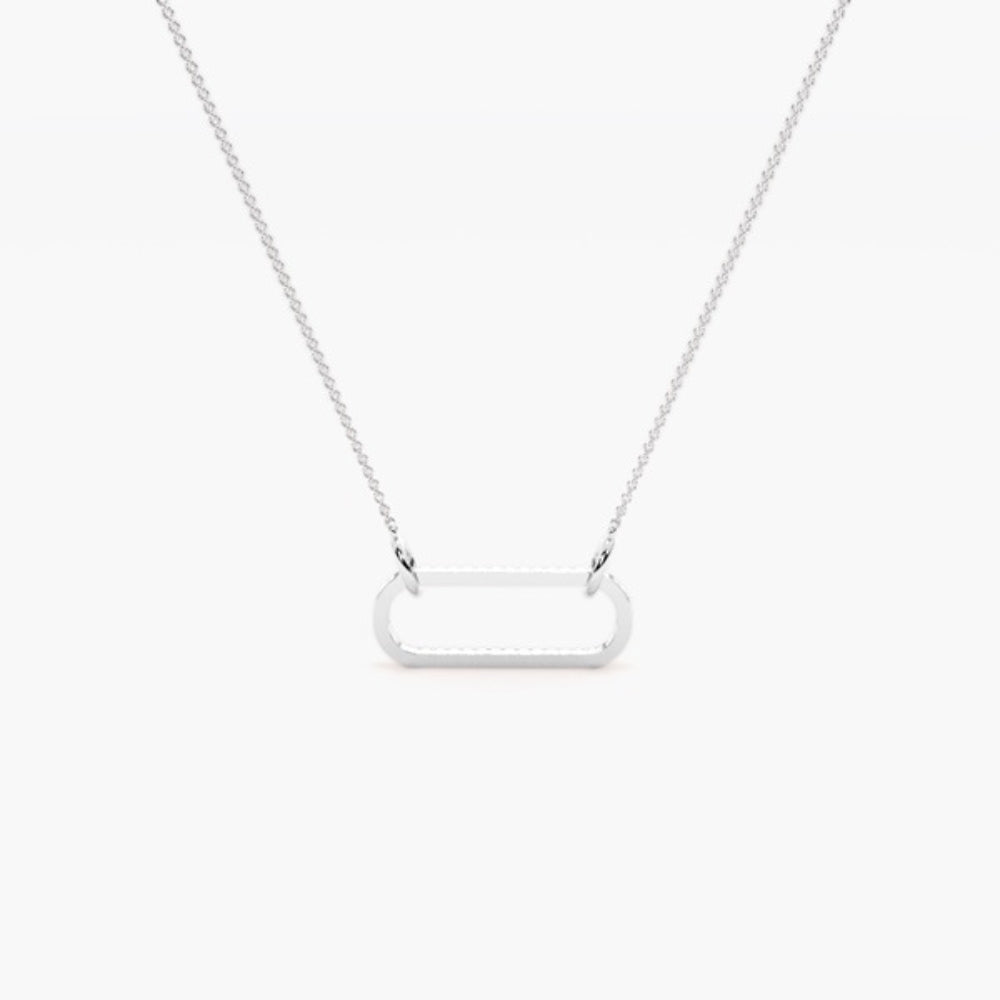Round Cut Moissanite Bezel Set Pendant
