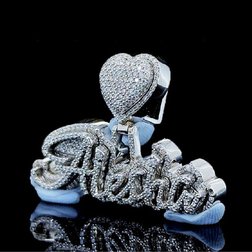 VVS1 Moissanite Diamond Iced Out Stylish Hip Hop Pendant