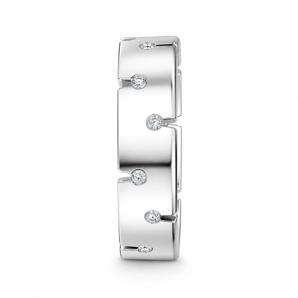 Lab Grown Diamond Round Cut Wedding Band For Men
