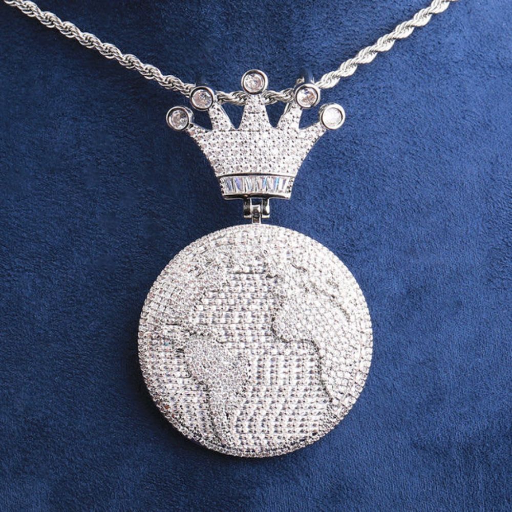 Lab Grown Diamond Round Cut Iced Out Hip Hp Pendant