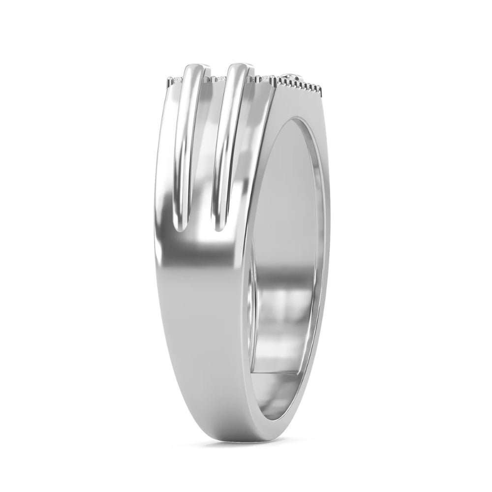 Lab Grown Diamond Round Cut Pave Set Proposal Ring