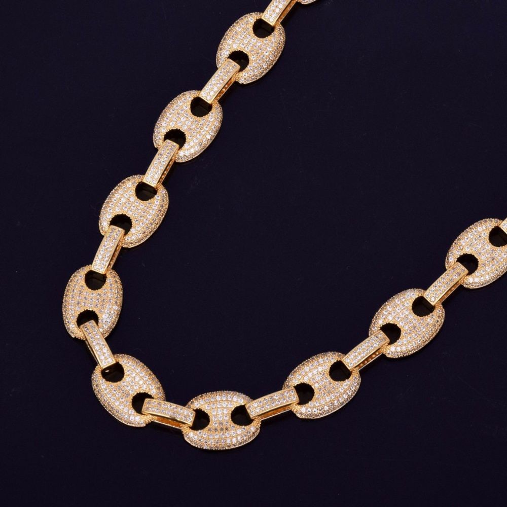 Round Cut G Link Iced Out Lab Grown Diamond Chain