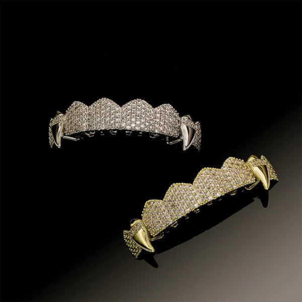 Moissanite Iced Out Vampire Teeth For Halloween