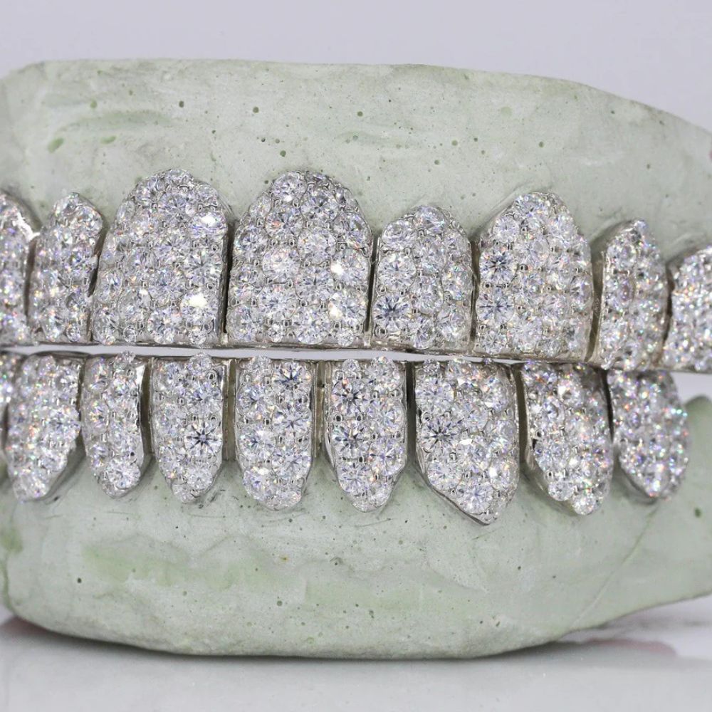 10 On 10 Iced Out Moissanite Customized Grillz