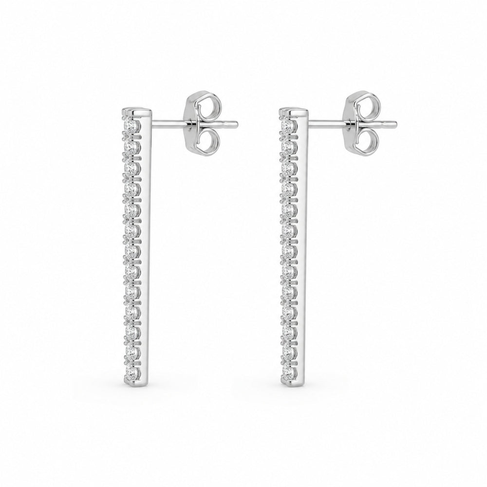 VVS1 Moissanite Round Cut Drop Dangle Earring Gift For Her