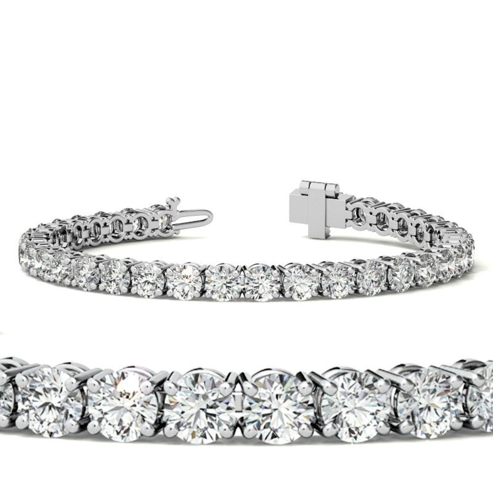 Moissanite Round Cut Women's Tennis Bracelet