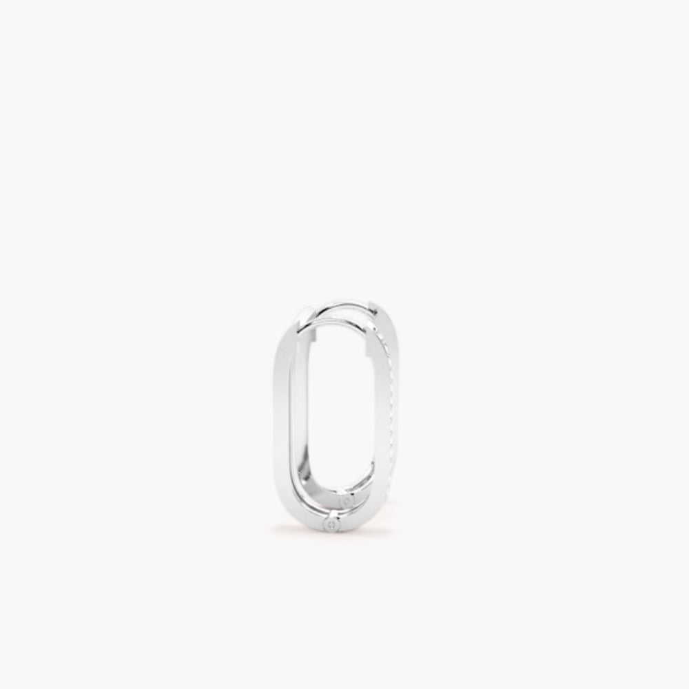 Round Cut Moissanite Classic Hoop Earring For Women