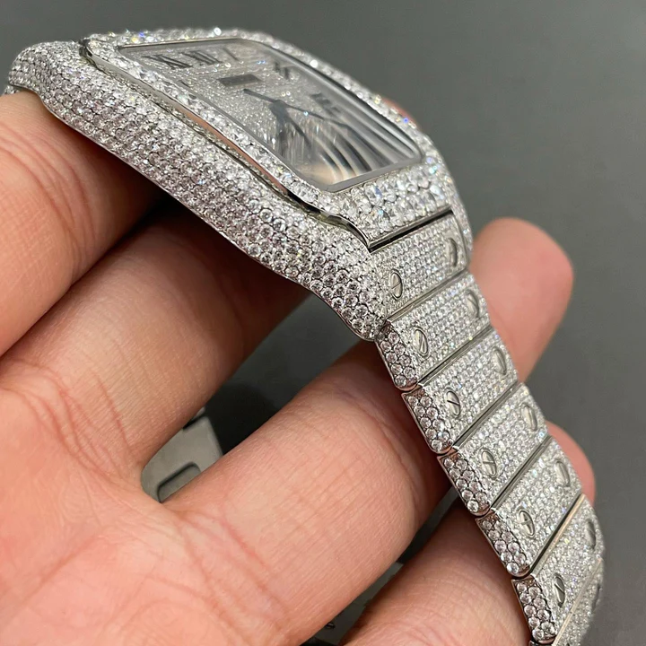 Cartier Customized Moissanite Diamond Watch