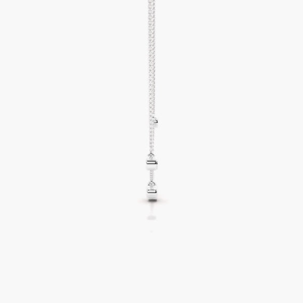 Moissanite Round Brilliant Cut Bezel Set Pendant