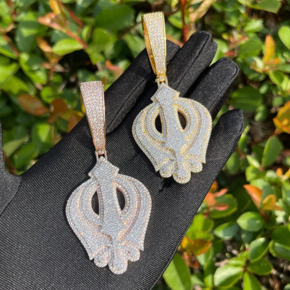 Round Cut Iced Out Lab Grown Diamond Hip Hop Pendant