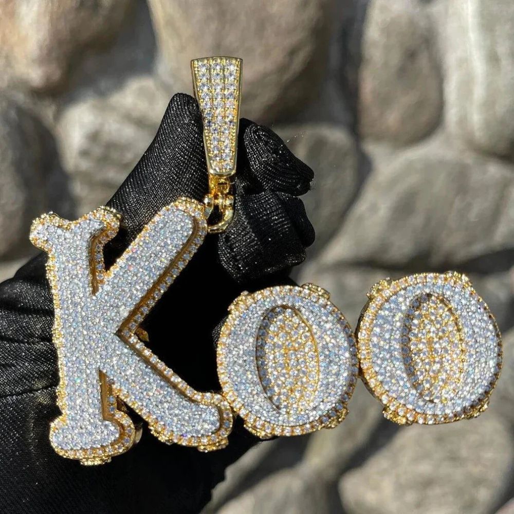 Moissanite Diamond Iced Out  KOO Hip Hop Pendant