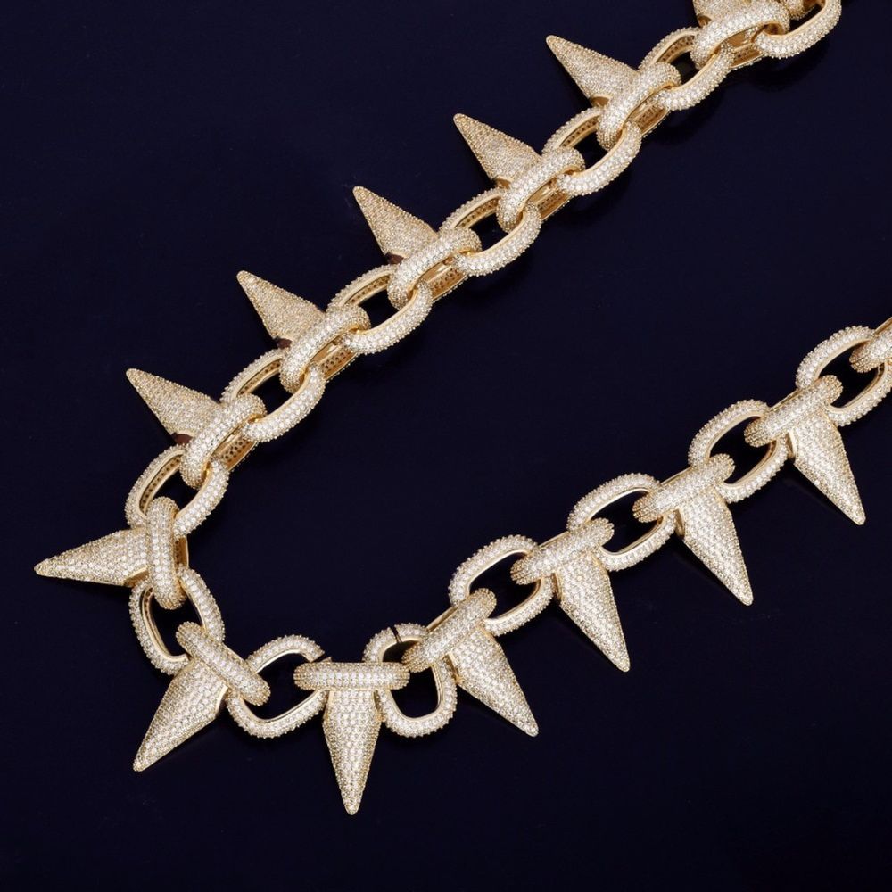 Men's Wear Round Cut Iced Out Lab Grown Diamond Chain