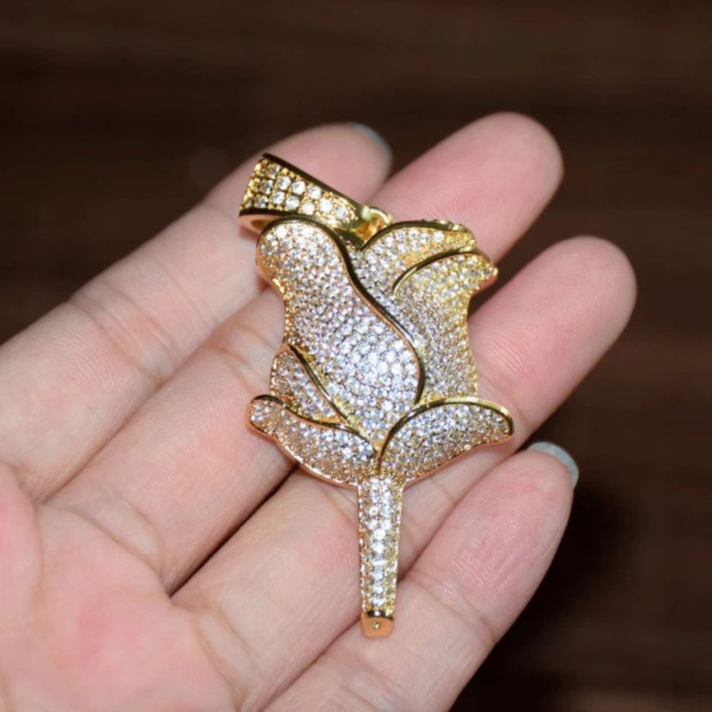 Lab Grown Diamond Round Cut hip Hop Pendant For Men