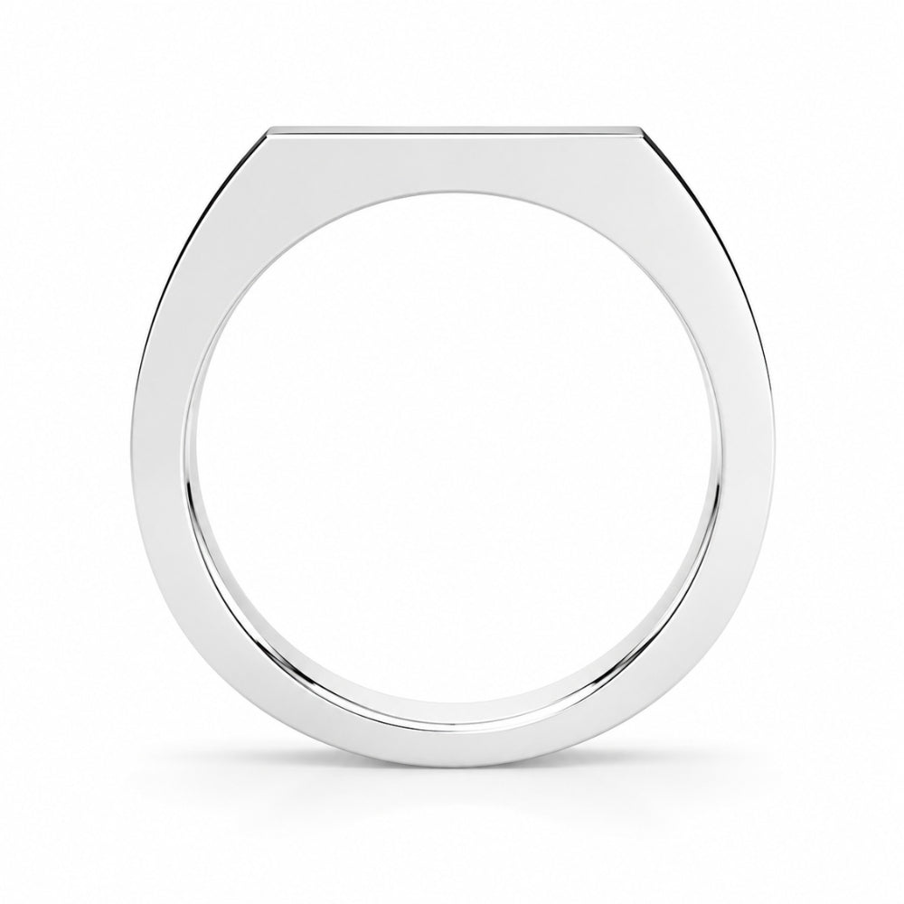 Lab Grown Diamond Round Cut Pave Set Engagement Ring For Men