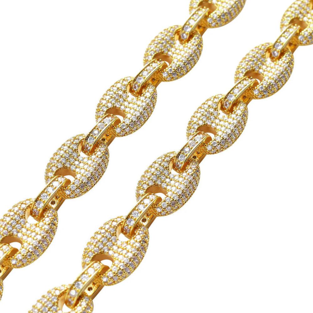 Moissanite Iced Out Unique Link Hip Hop Chain