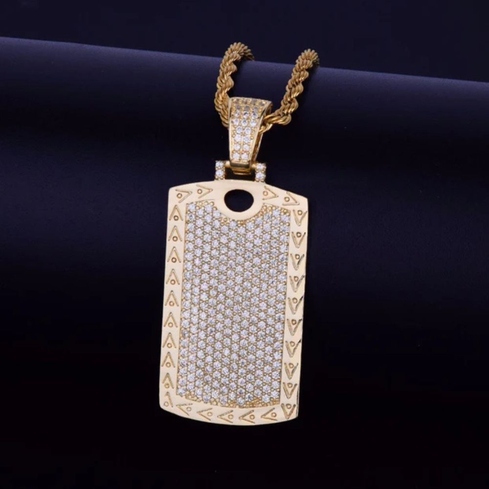 Lab Grown Diamond Round Cut Flooded Iced Pendant