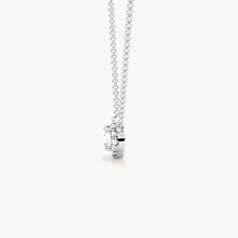 Moissanite Round Brilliant Cut Solitaire Pendant