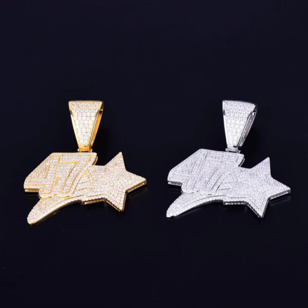 Men's Wear Round Cut Lab Grown Diamond Hip Hop Pendant