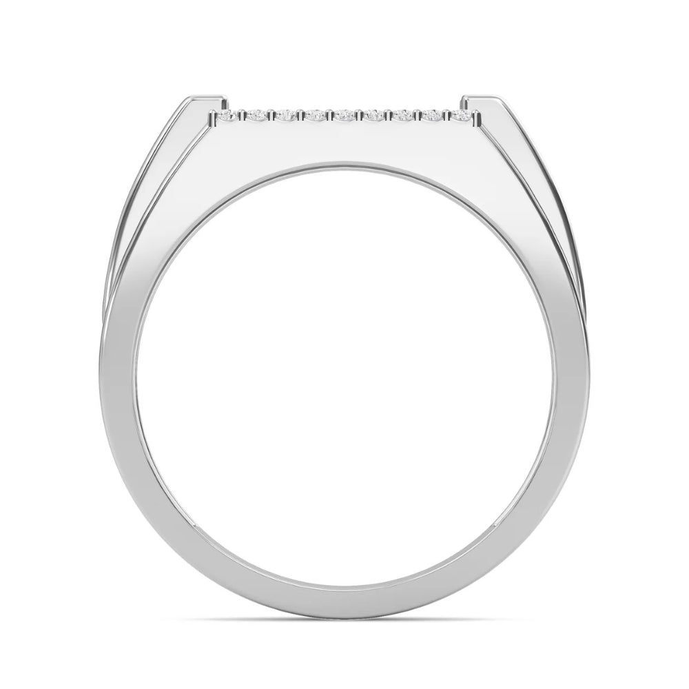 Lab Grown Diamond Round Cut Pave Set Proposal Ring