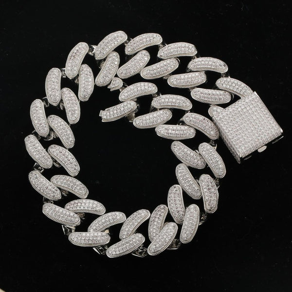 Round Cut Lab Grown Diamond Iced Out Cuban Chain