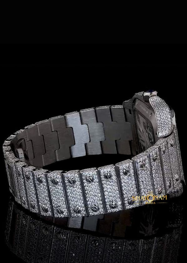 Moissanite Diamond Skeleton Iced Out Hip Hop Watch