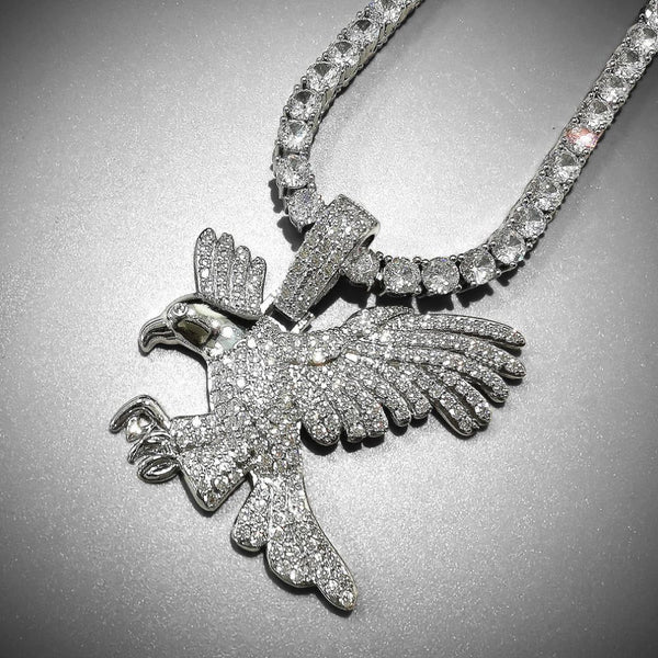 Iced Out Moissanite Eagle Hip Hop Pendant