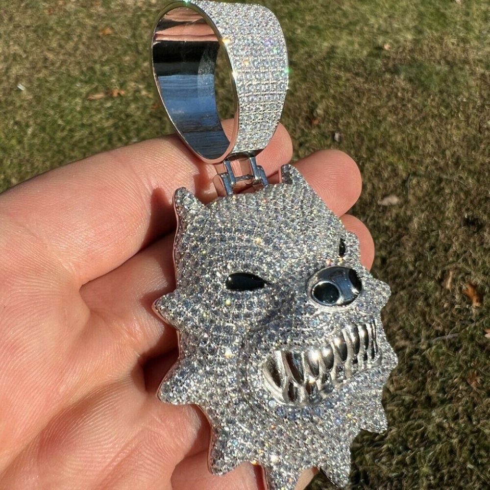 Moissanite Diamond Iced Out Pitbull Hip Hop Pendant