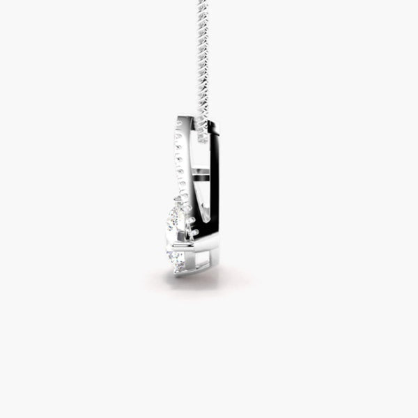 Round Brilliant Cut Colorless Moissanite Pendant