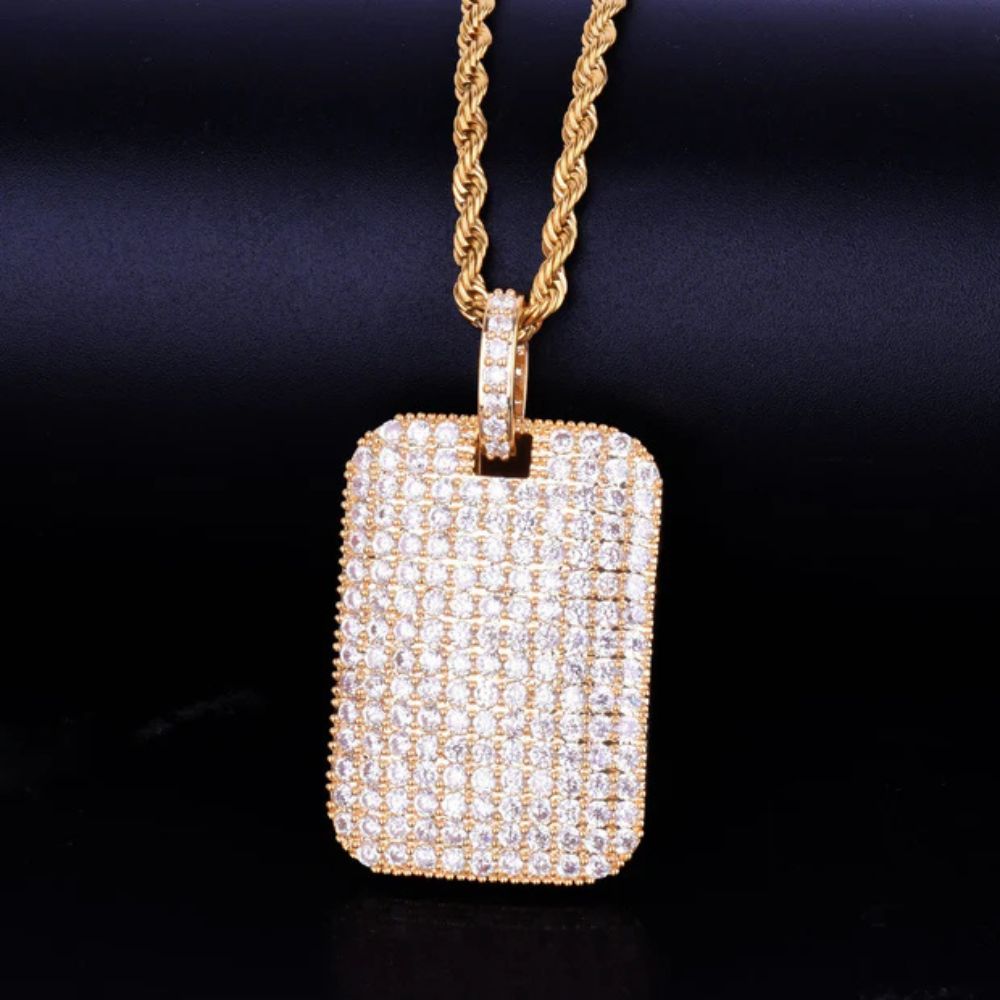 Lab Grown Diamond Round Cut Iced Out Hip Hop Pendant