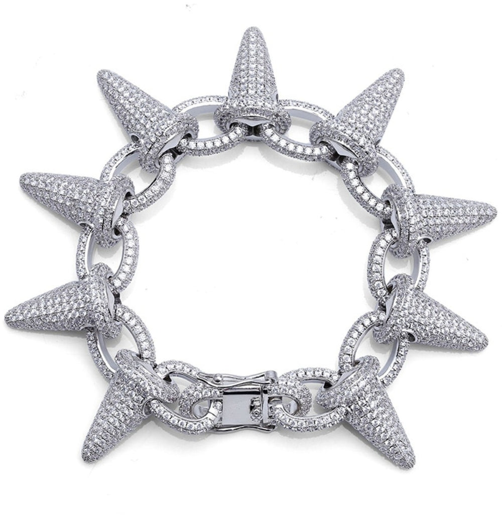 Round Cut Moissanite Iced Out Classic Hip Hop Bracelet