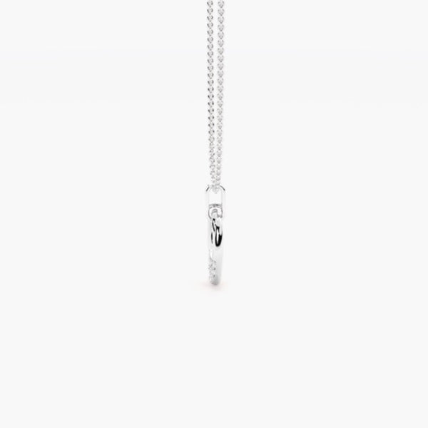 Round Brilliant Cut Pave Set Moissanite Pendant