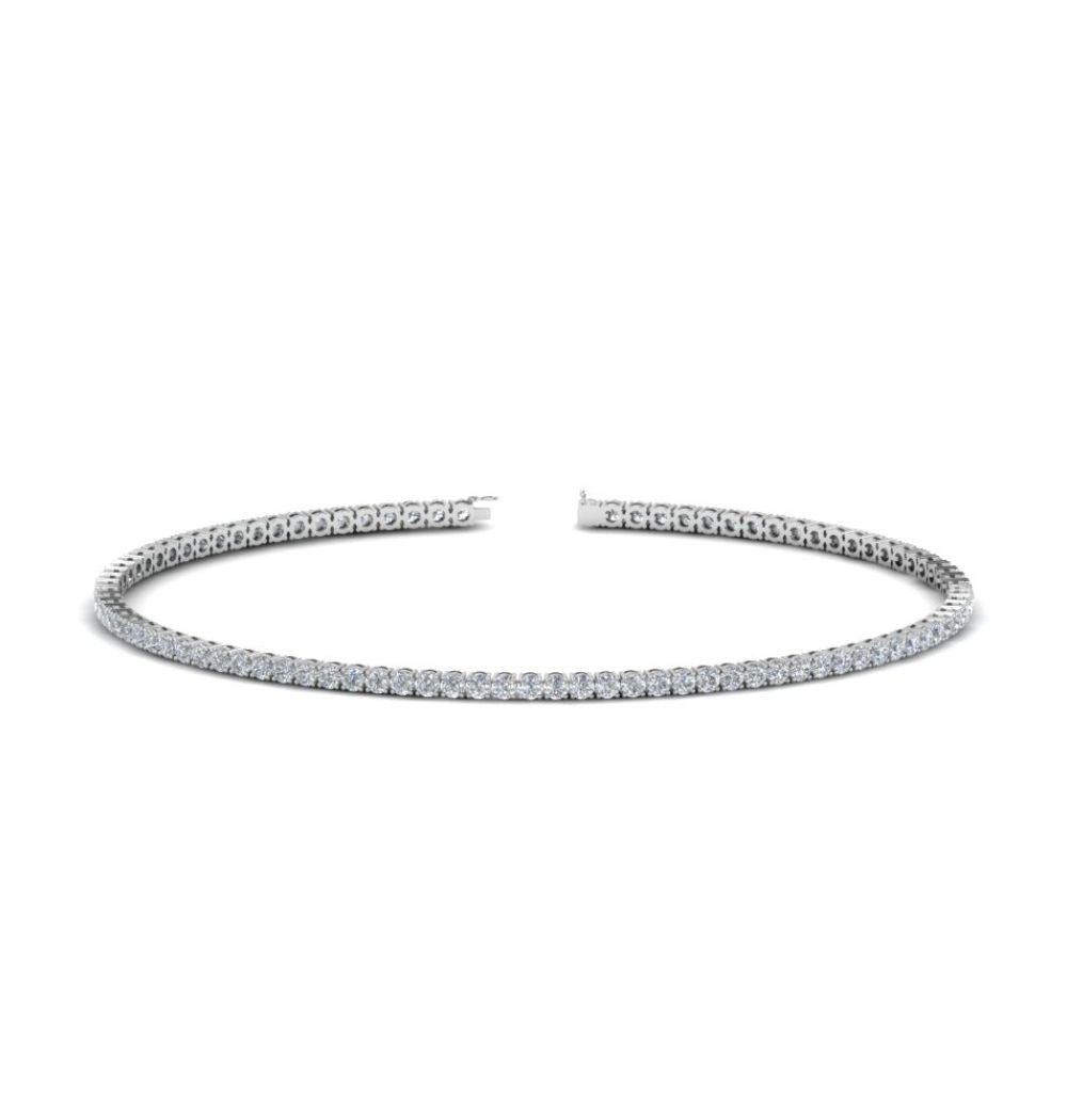 Round Cut Moissanite Women's Tennis Bracelet