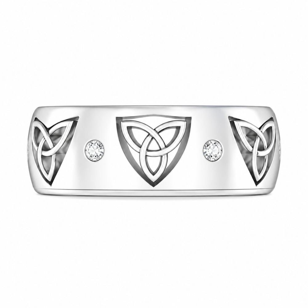 Round Cut Lab Grown Diamond Classic Wedding Band For Men