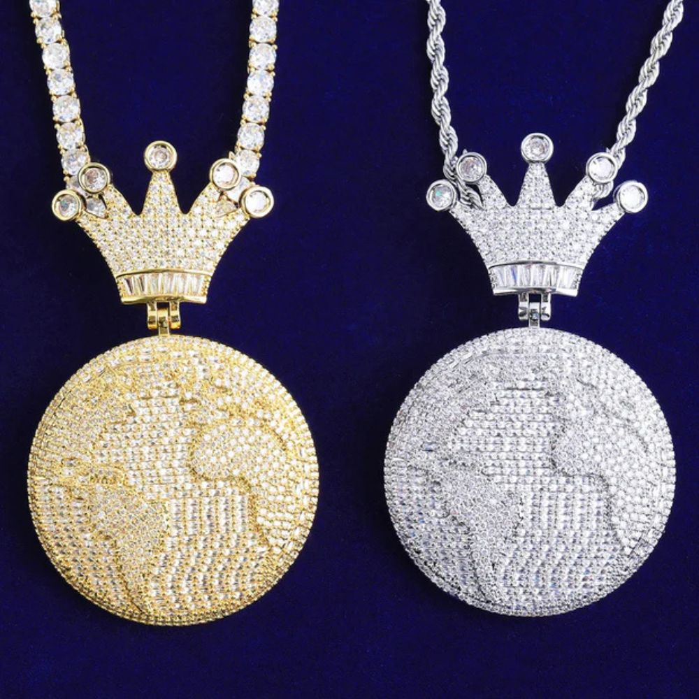 Lab Grown Diamond Round Cut Iced Out Hip Hp Pendant