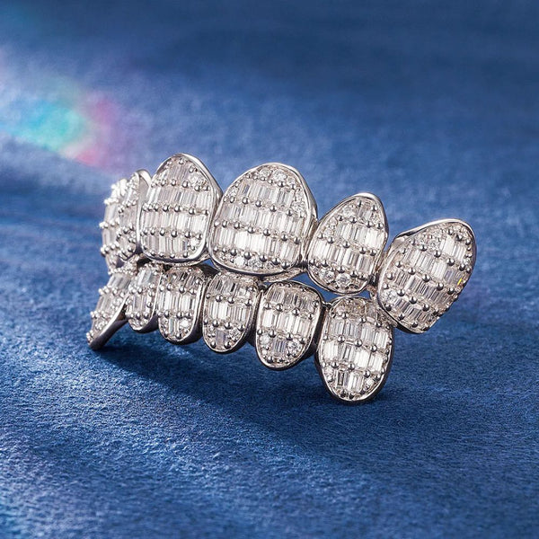 Moissanite 6 On 6 Iced Out Hip Hop Teeth