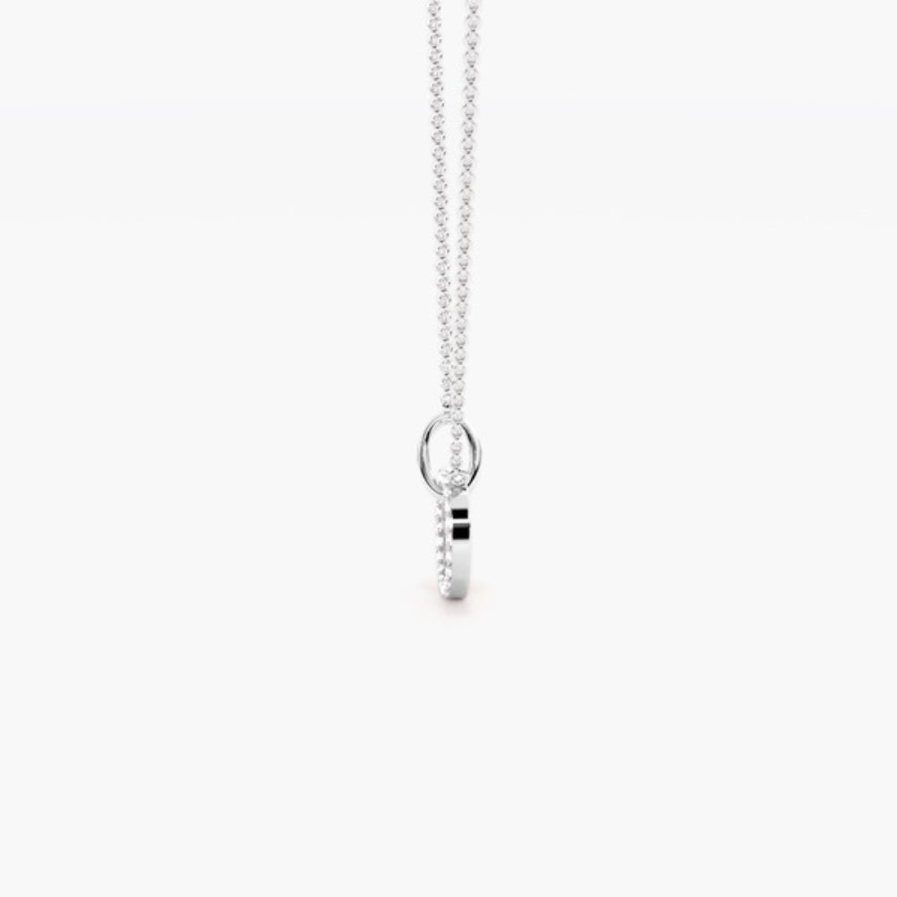 VVS1 Round Cut Moissanite Pendant
