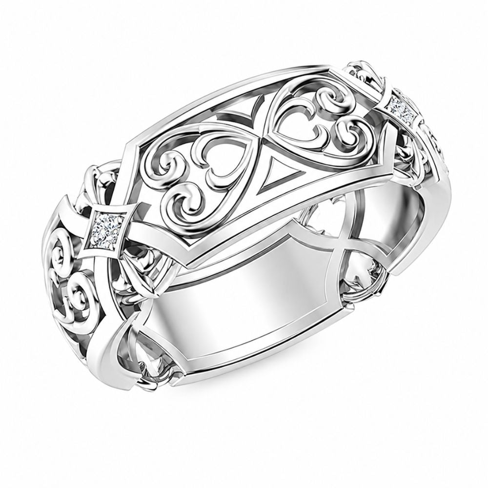 Lab Grown Diamond Round Cut Classic Men's Wedding Ring