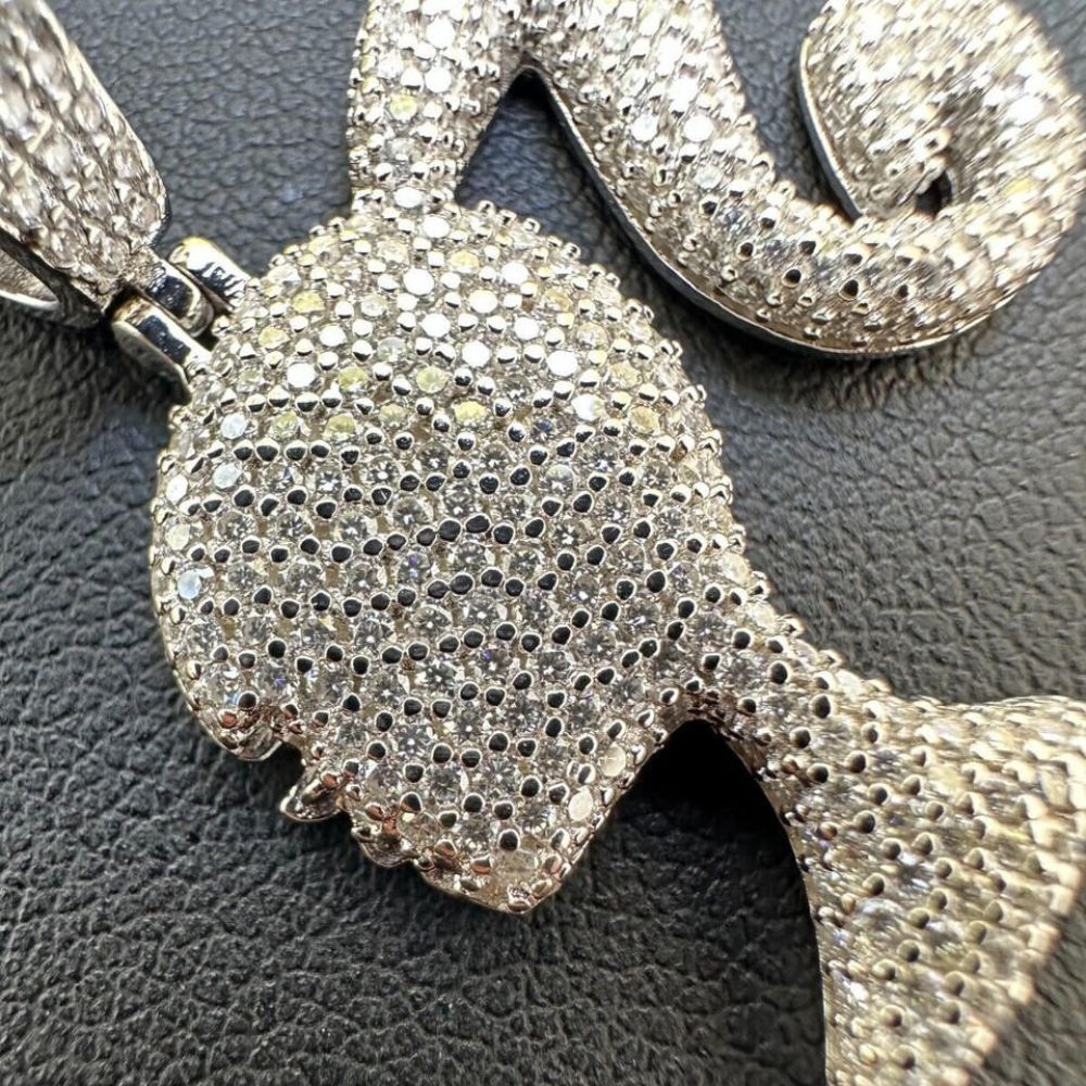 Iced Out Moissanite Diamond Barbie Hip Hop Pendant