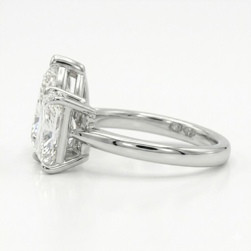 Pear & Princess Cut Toi et Moi Lab Grown Diamond Engagement Rings