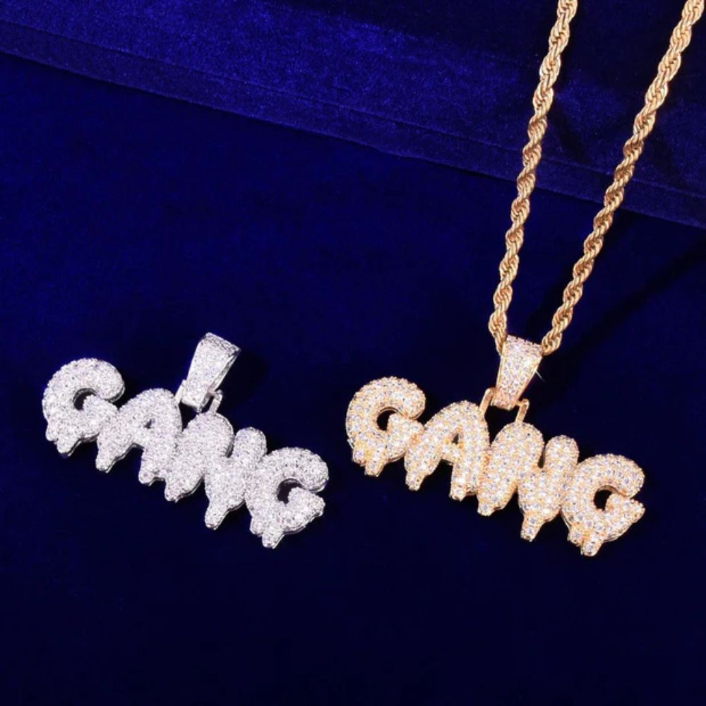Round Cut Lab Grown Diamond Iced Out Hip Hop Pendant