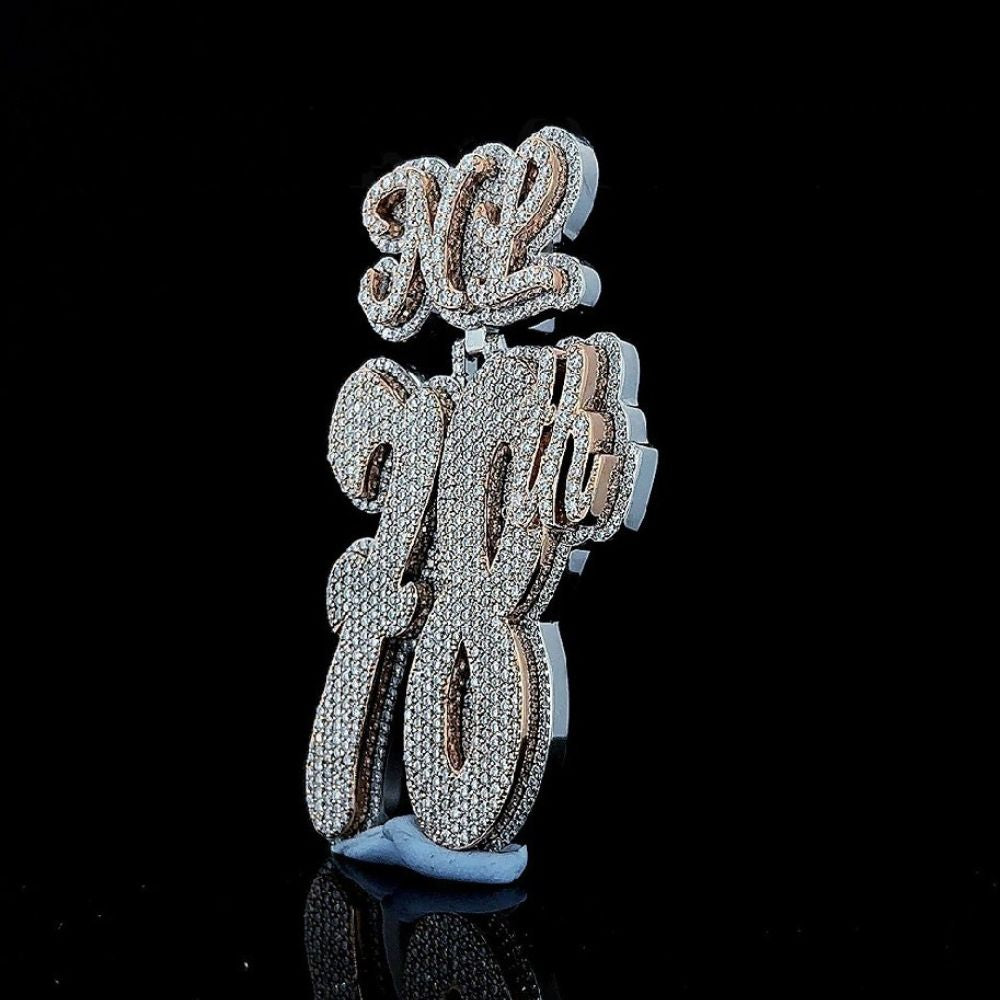 Customized 78th Iced Out Moissanite Hip Hop Pendant