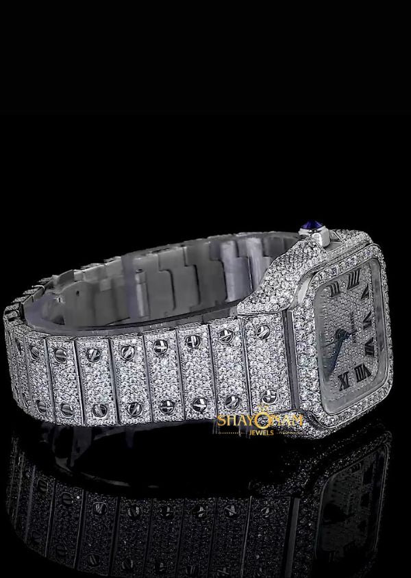 Iced Out Moissanite Diamond Hip Hop Luxury Watch