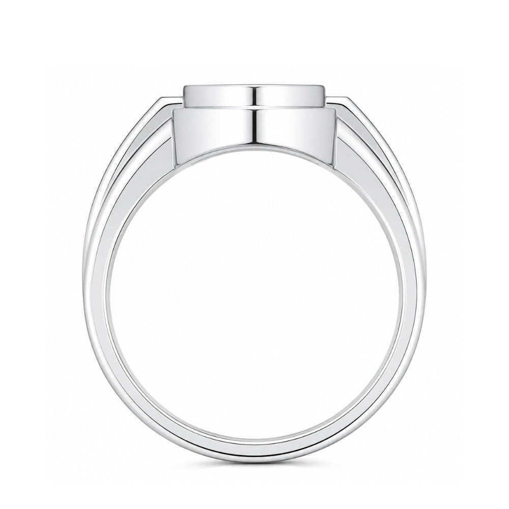 Round Cut Lab Grown Diamond Solitaire Engagement Ring For Men