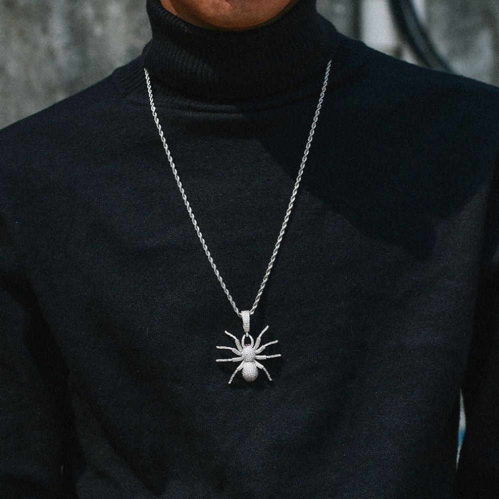 Iced Out Moissanite Spider Hip Hop Pendant