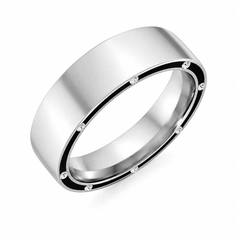 Lab Grown Diamond Round Cut Wedding Band For Men