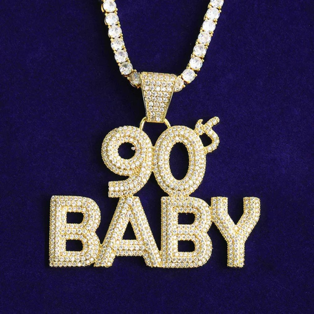 Lab Grown Diamond Round Cut Hip Hop Pendant