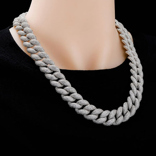 Lab Grown Diamond Round Cut Iced Out Men's Chain