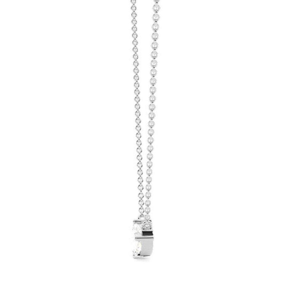 Pear Cut Moissanite Solitaire Pendant