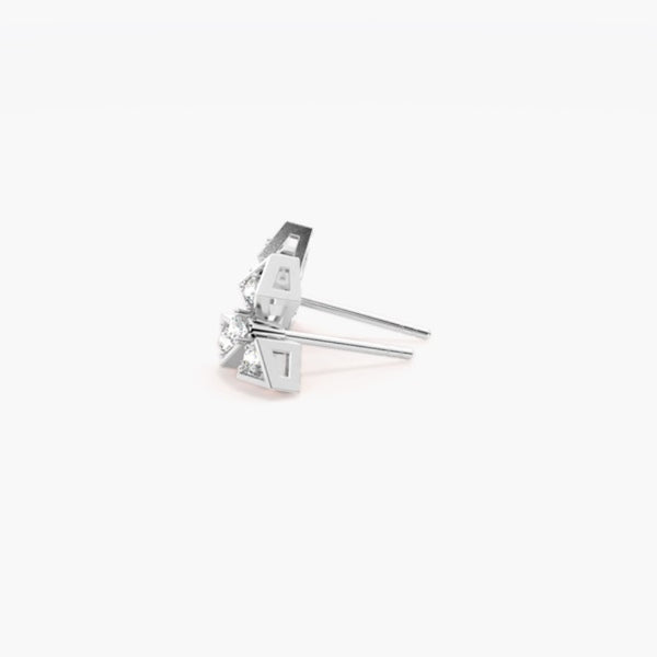 Round Cut Moissanite Women Stud Earring