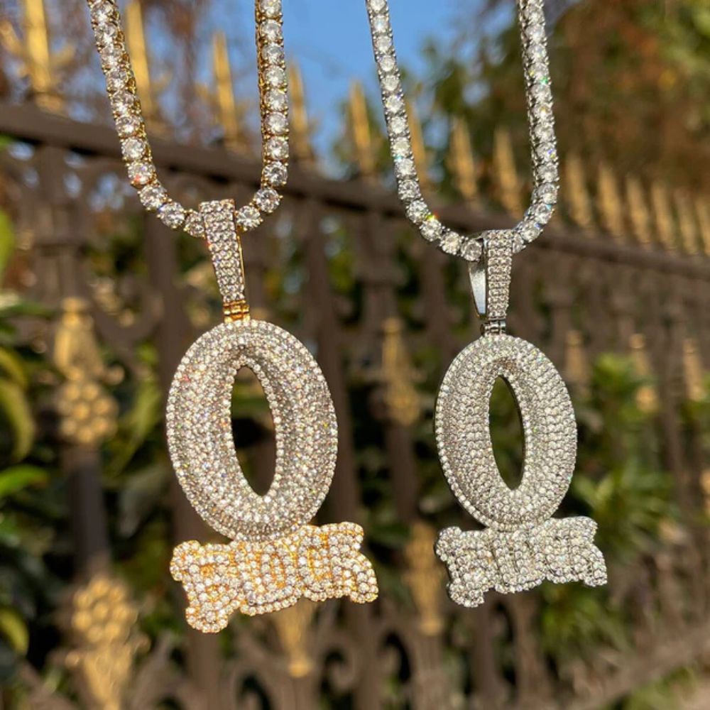 Lab Grown Diamond Round Cut Hip Hop Pendant For Men